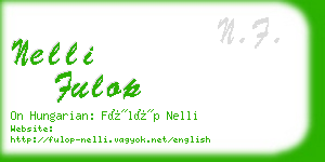 nelli fulop business card